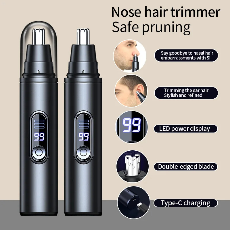 Men'S Grooming Scissors - Mini Pocket Nose Hair Trimmer Painless