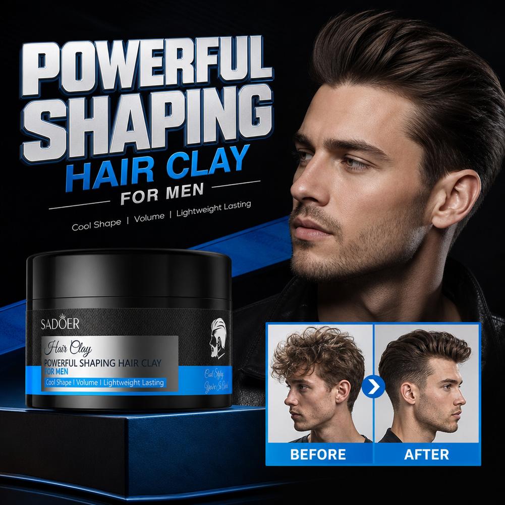 Grooming Men'S Hair - Matte Hair Styling Clay Strong Hold