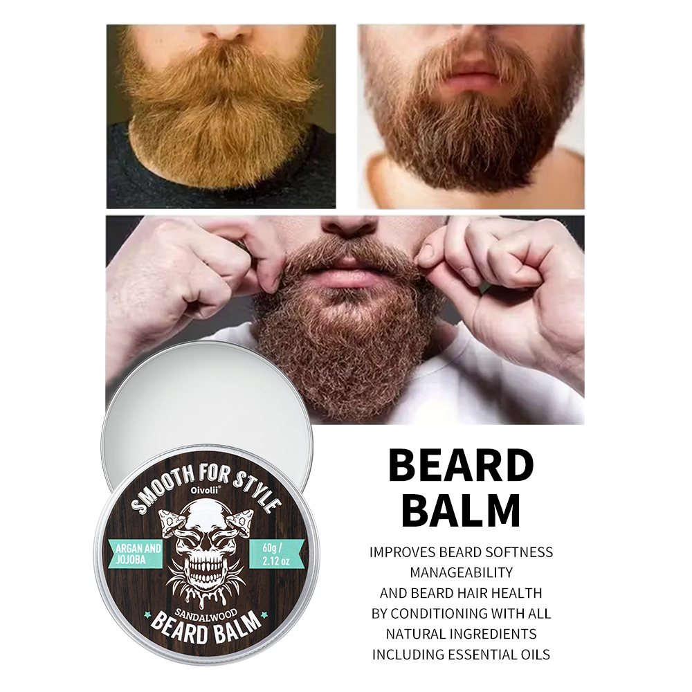 Beard Oil Growth - Beard Balm for Men - Beard