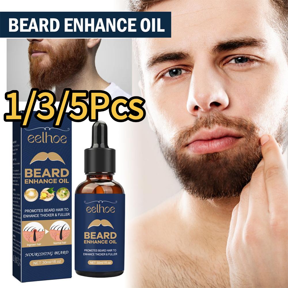 Beard Oil Growth - Natural 1/3/5Pcs Beard Growth Oil Moisturizing