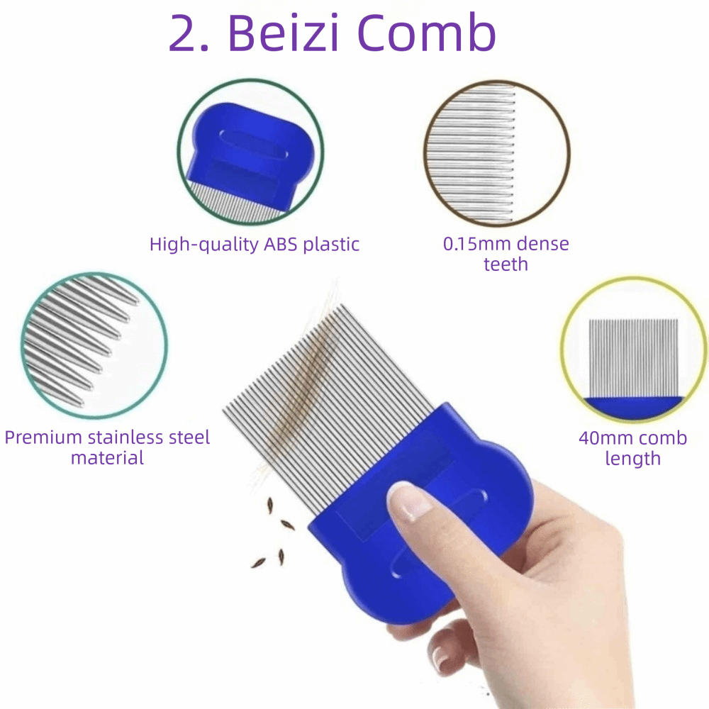 Comb Fine Tooth - 6Pcs/Set ABS Flea Comb Set Fine-tooth