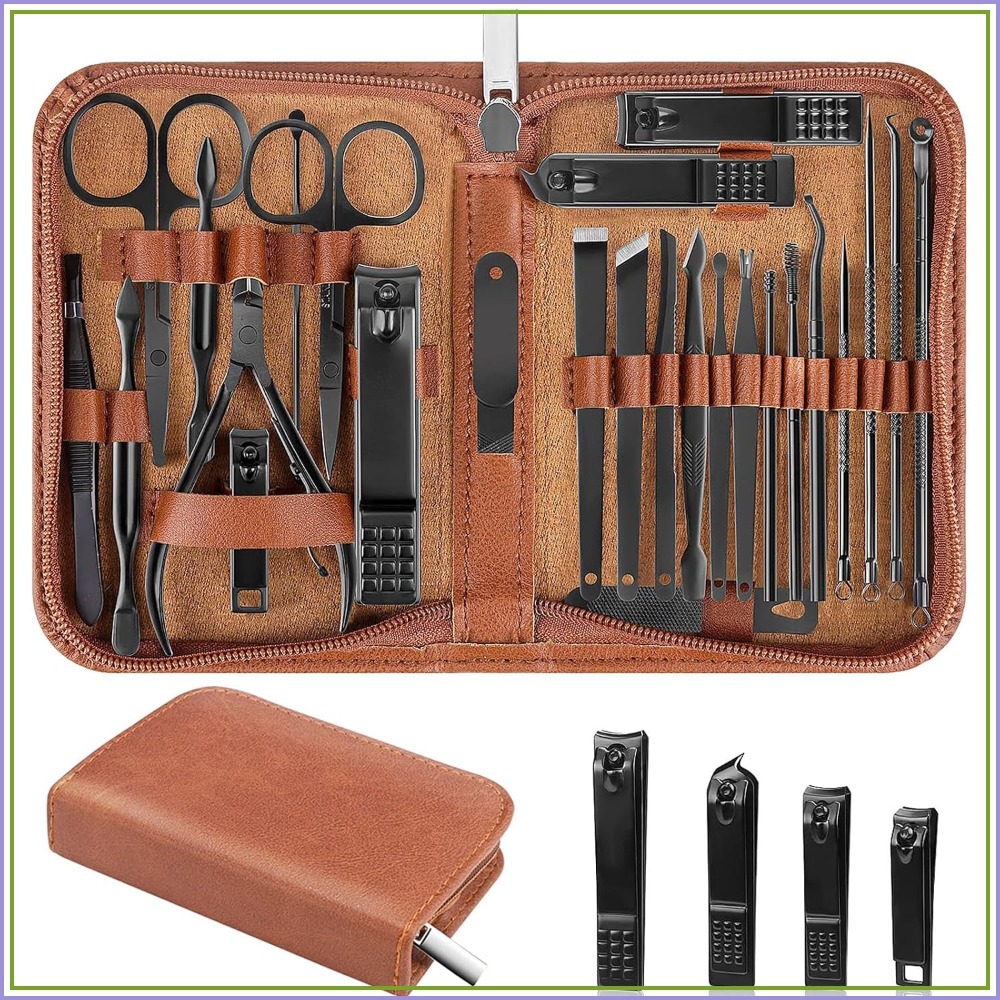 26Pcs Manicure Nail Clipper Se - огляд і ціна Mens Grooming Kit Case