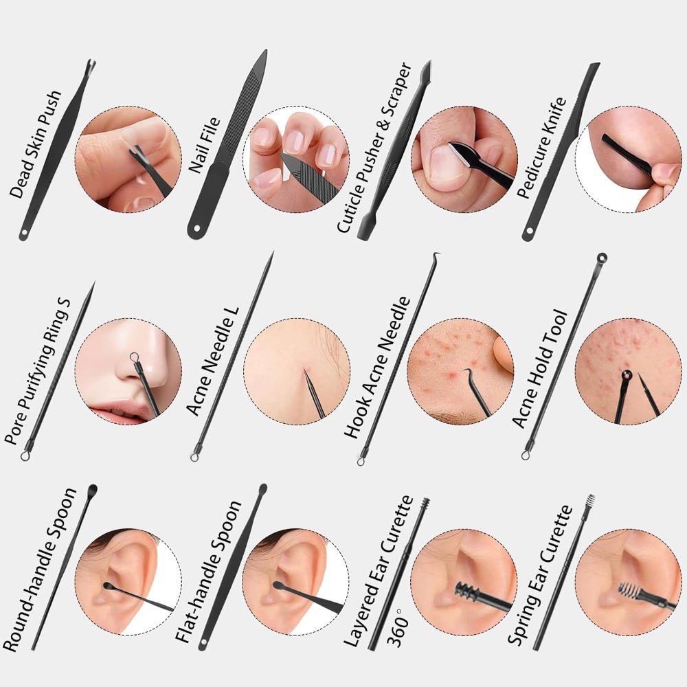 26Pcs Manicure Nail Clipper Se - огляд і ціна Mens Grooming Kit Case