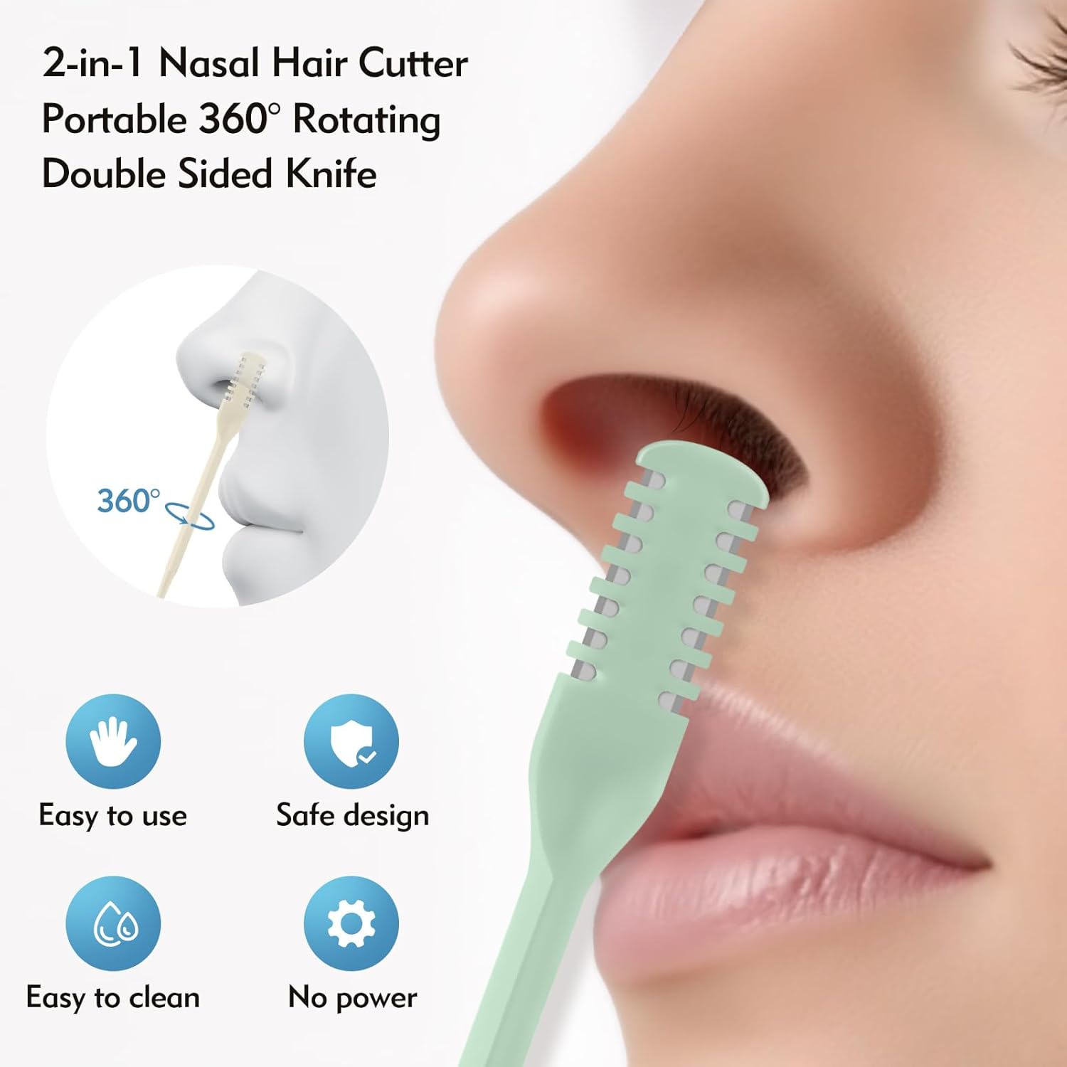 5/20/50Pcs 2-in-1 Nasal Cutter - огляд і ціна Grooming Men'S Hair