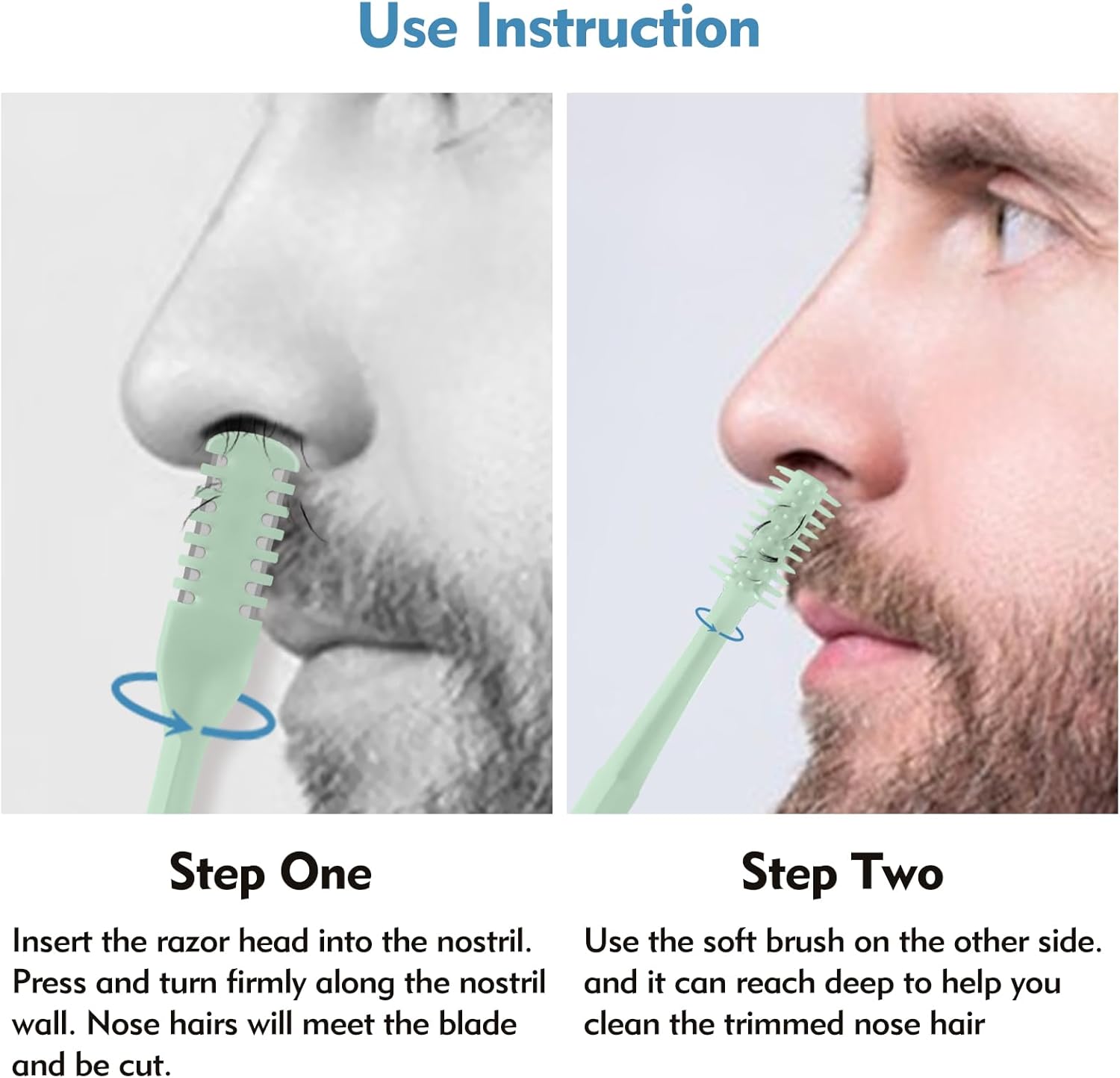 5/20/50Pcs 2-in-1 Nasal Cutter - огляд і ціна Grooming Men'S Hair