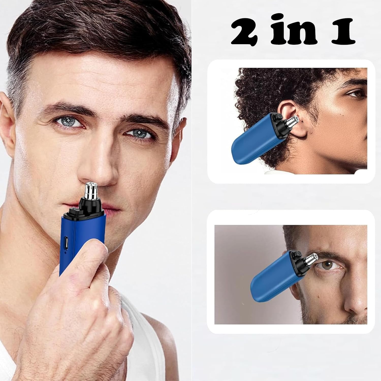 Nose Ear Hair Trimmer USB Rech - огляд і ціна Men'S Grooming Scissors
