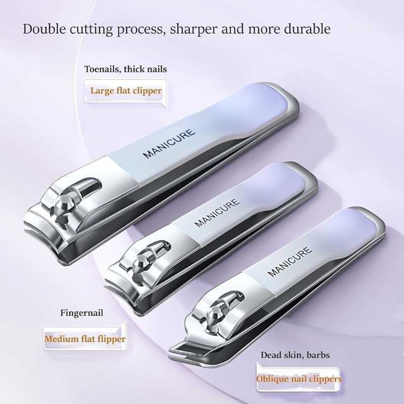 4 Pcs Manicure Set Stainless S - огляд і ціна Mens Grooming Travel Kit