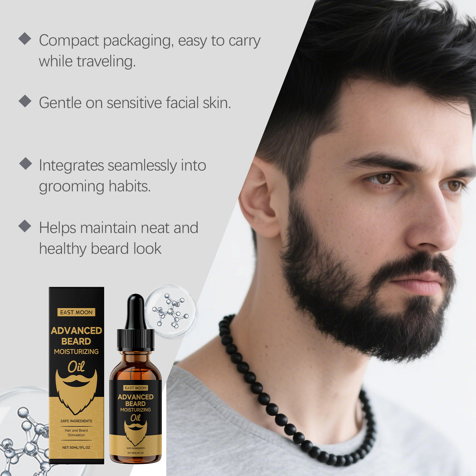 East Moon Rosemary Beard Softe - огляд і ціна Beard Oil Growth