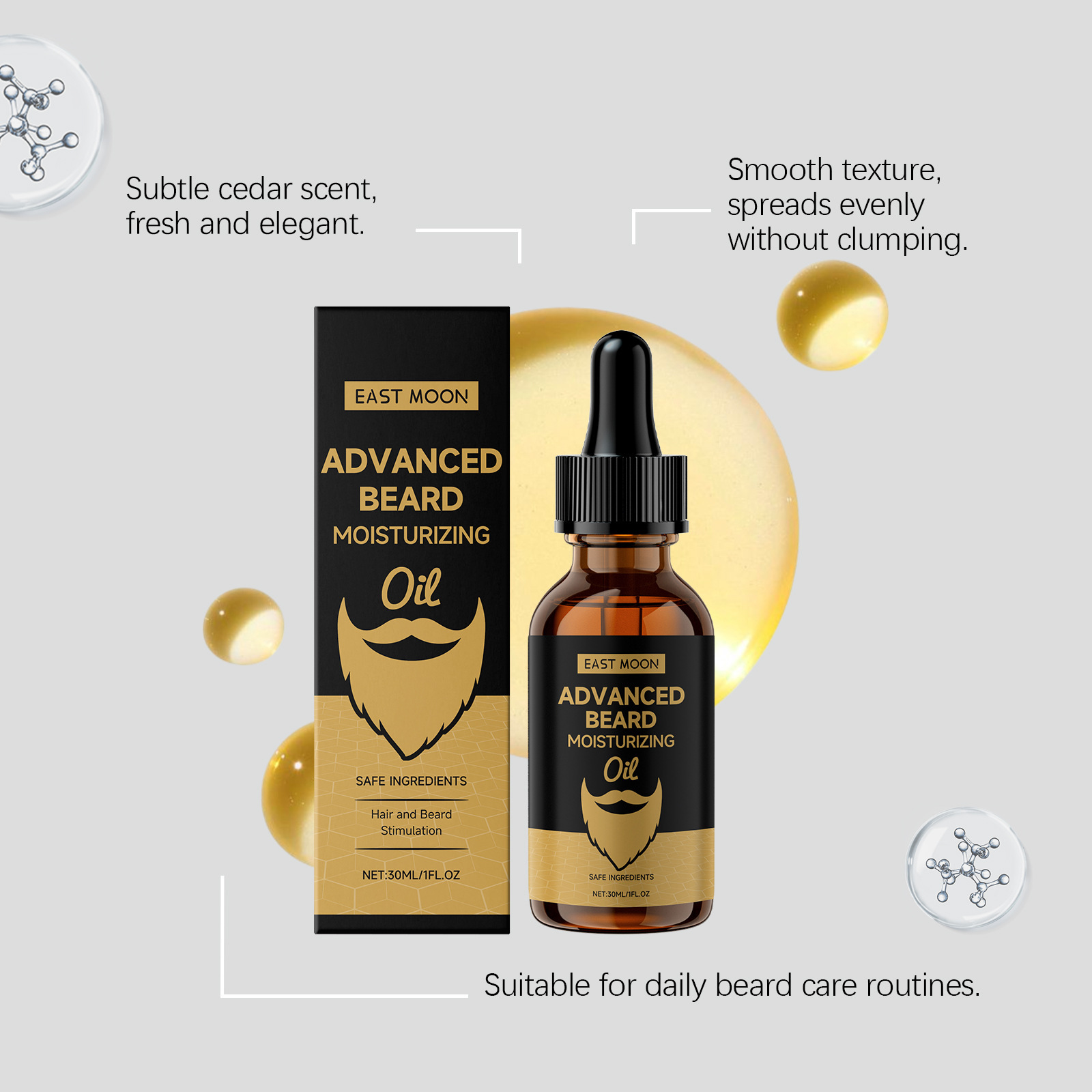 East Moon Rosemary Beard Softe - огляд і ціна Beard Oil Growth