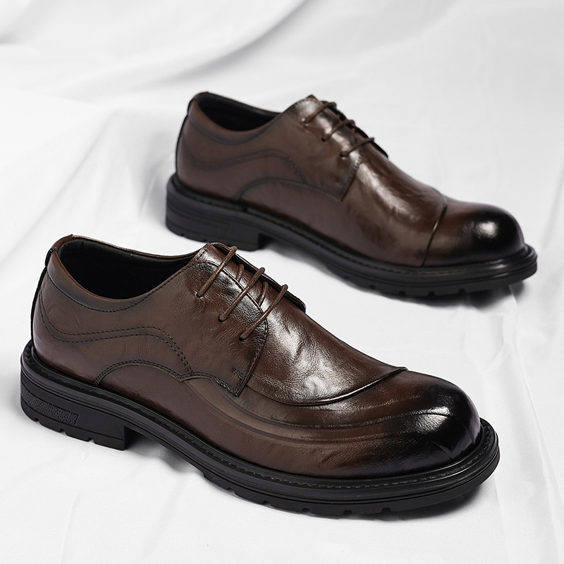 Brown Burnished Genuine Leathe - огляд і ціна Men'S Grooming Oxford