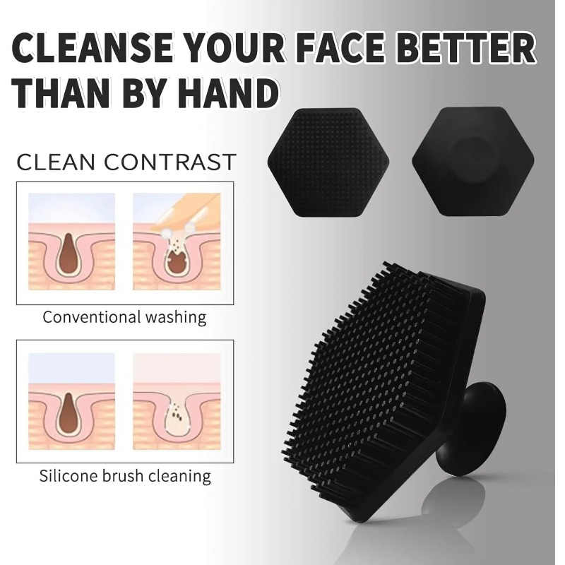 1 Silicone Facial Cleaning Bru - огляд і ціна Grooming Men'S Hair