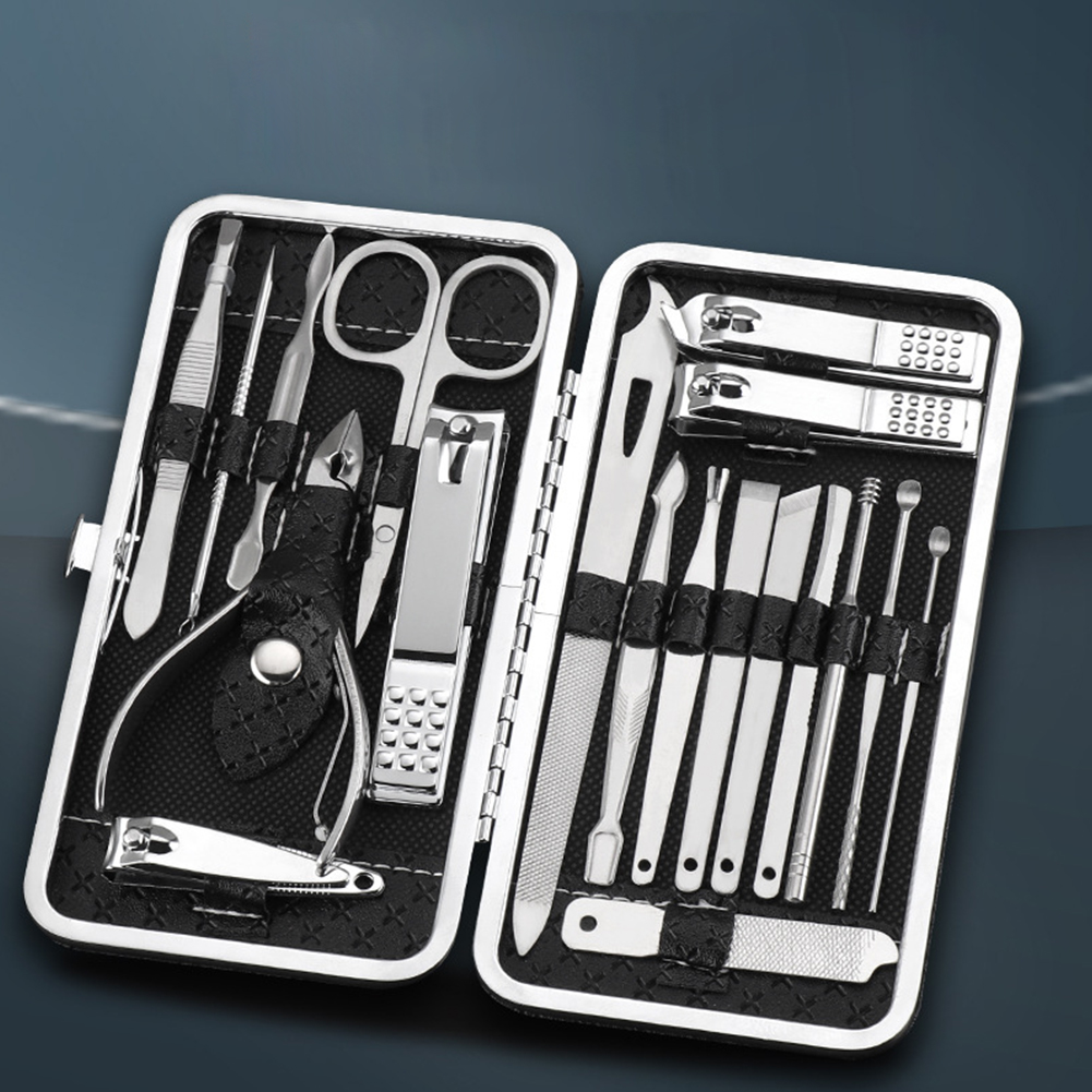 19Pcs Fingernail and Toenail C - огляд і ціна Mens Grooming Kit Case