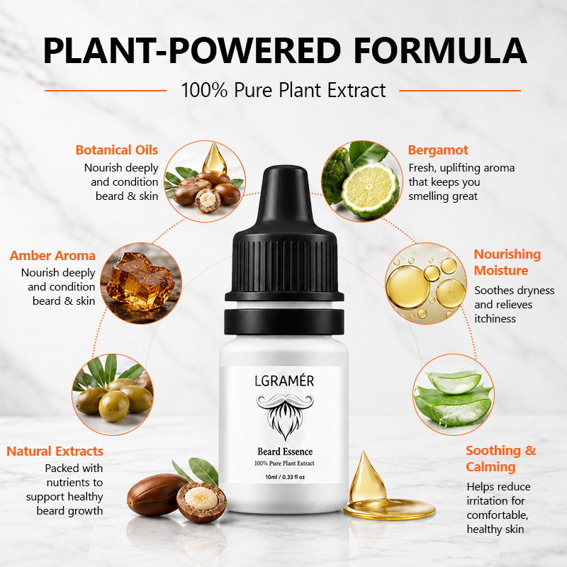 Men's Beard Growth Serum Nouri - огляд і ціна Beard Oil Growth