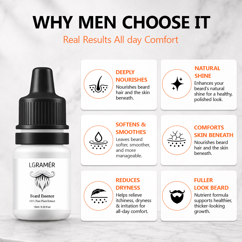 Men's Beard Growth Serum Nouri - огляд і ціна Beard Oil Growth