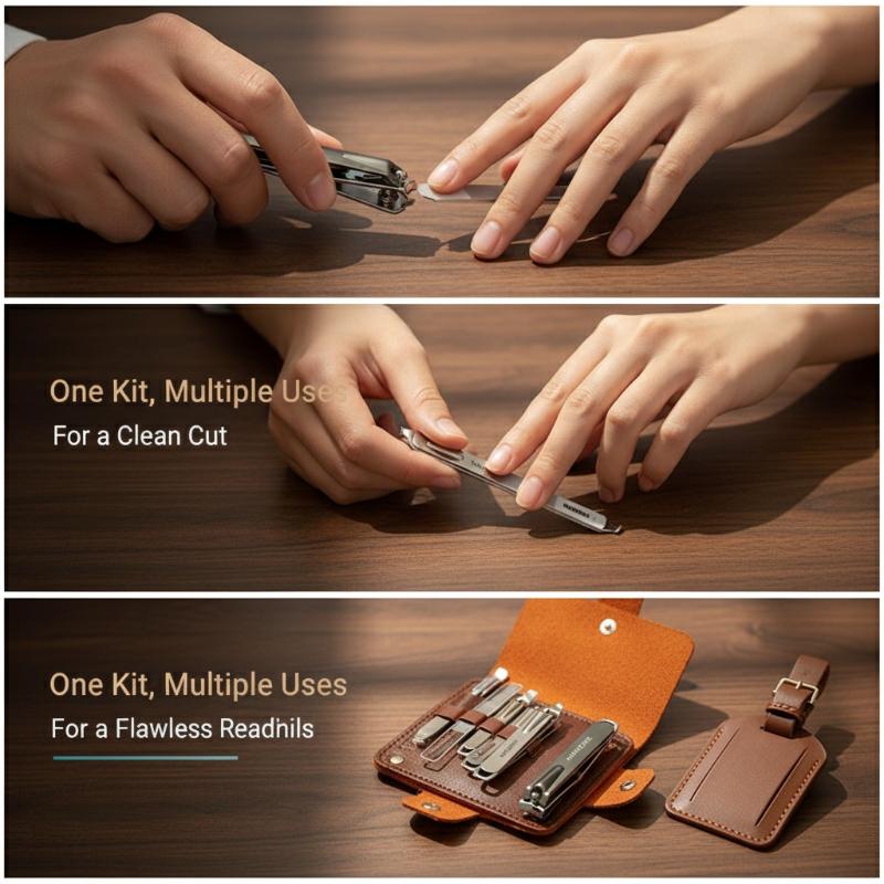 Manicure Pedicure Kit 10 Pcs P - огляд і ціна Mens Grooming Kit Case