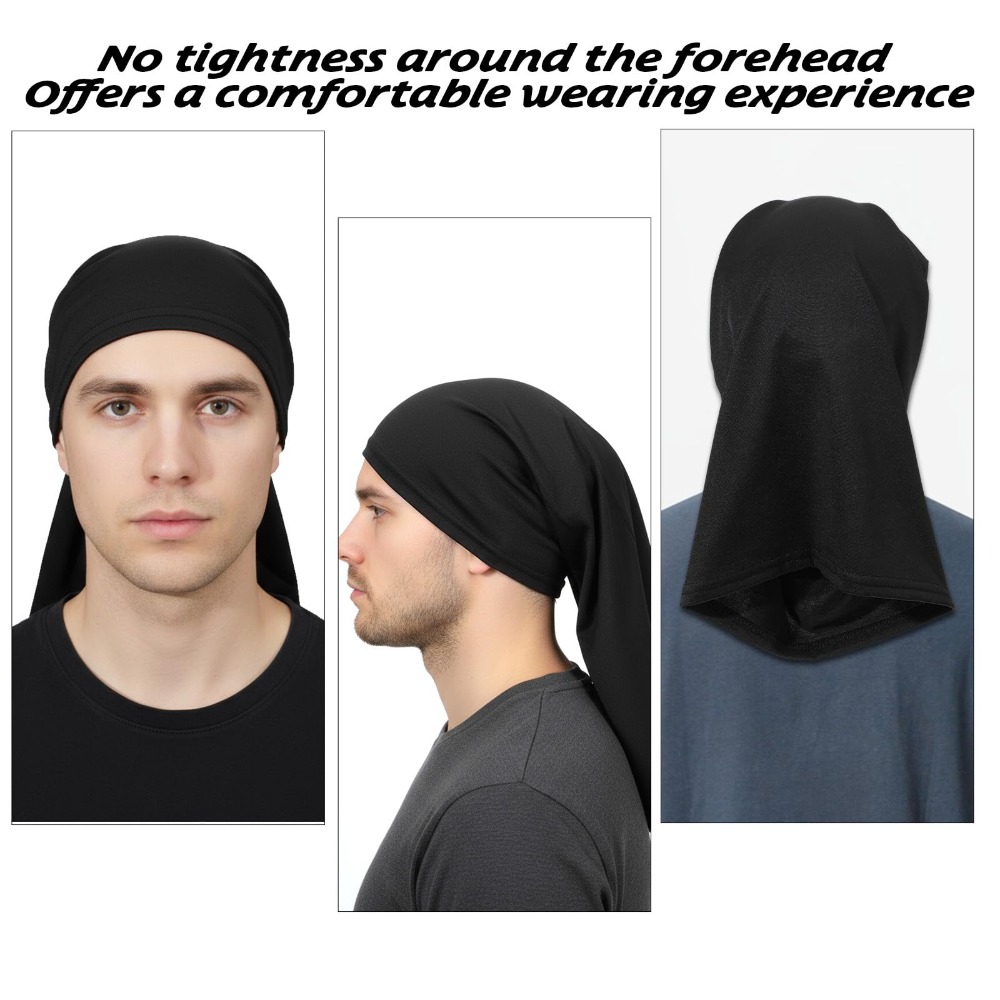 6pcs Dreadlock Cap Tube Bands  - огляд і ціна Men'S Grooming Tape