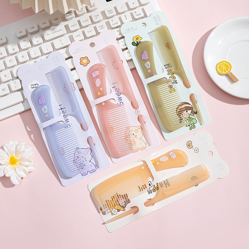 2pcs Cute Cartoon Comb Two-pie - огляд і ціна Comb Fine Tooth