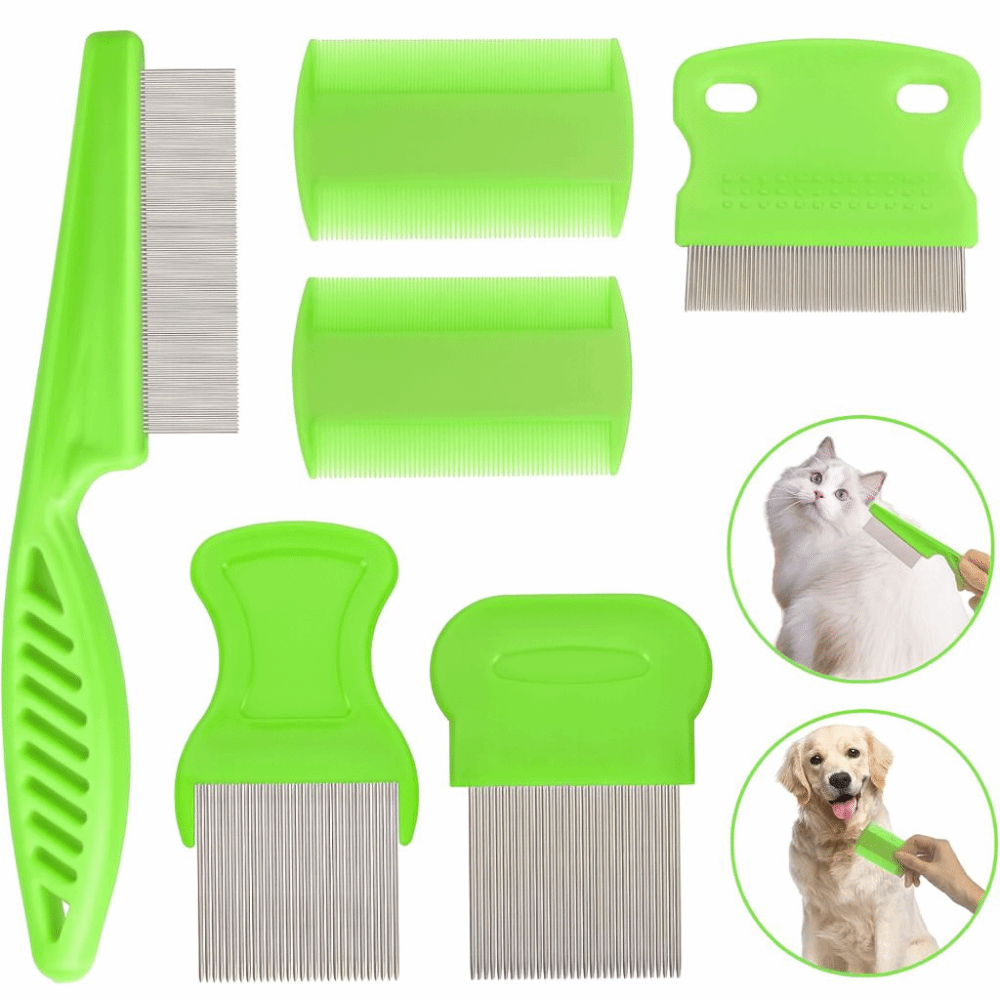 6Pcs/Set ABS Flea Comb Set Fin - огляд і ціна Comb Fine Tooth