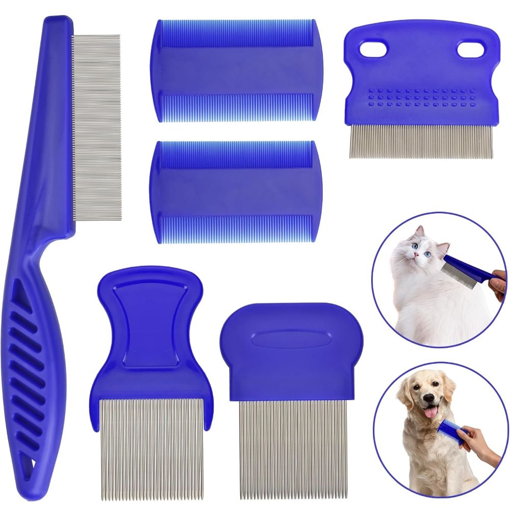 6Pcs/Set ABS Flea Comb Set Fin - огляд і ціна Comb Fine Tooth