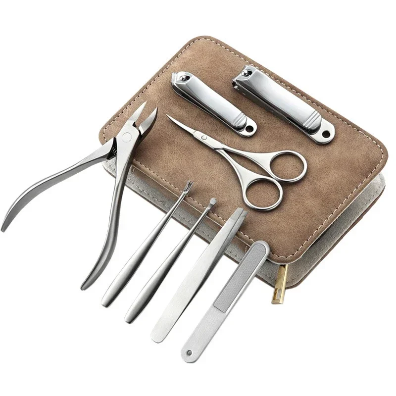 8/12pcs Professional Manicure  - огляд і ціна Mens Grooming Travel Kit