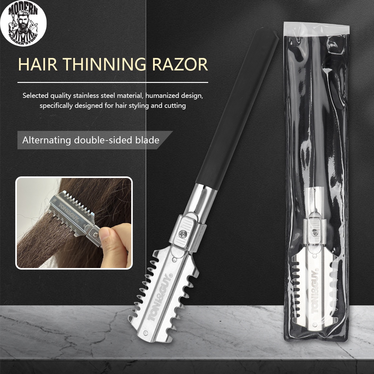 Salon Double-Edge Shaving Hair - огляд і ціна Grooming Men'S Hair