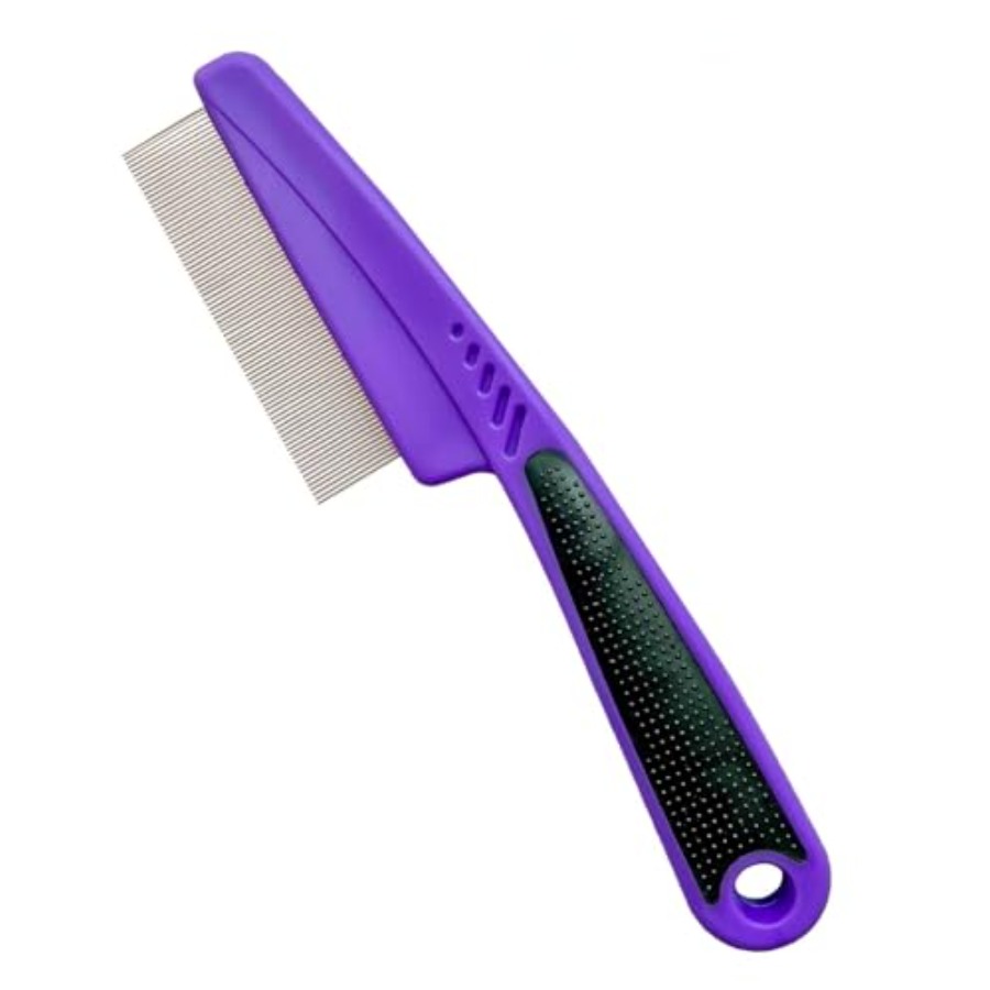 Flea Comb with Rubber Handle,  - огляд і ціна Comb Fine Tooth