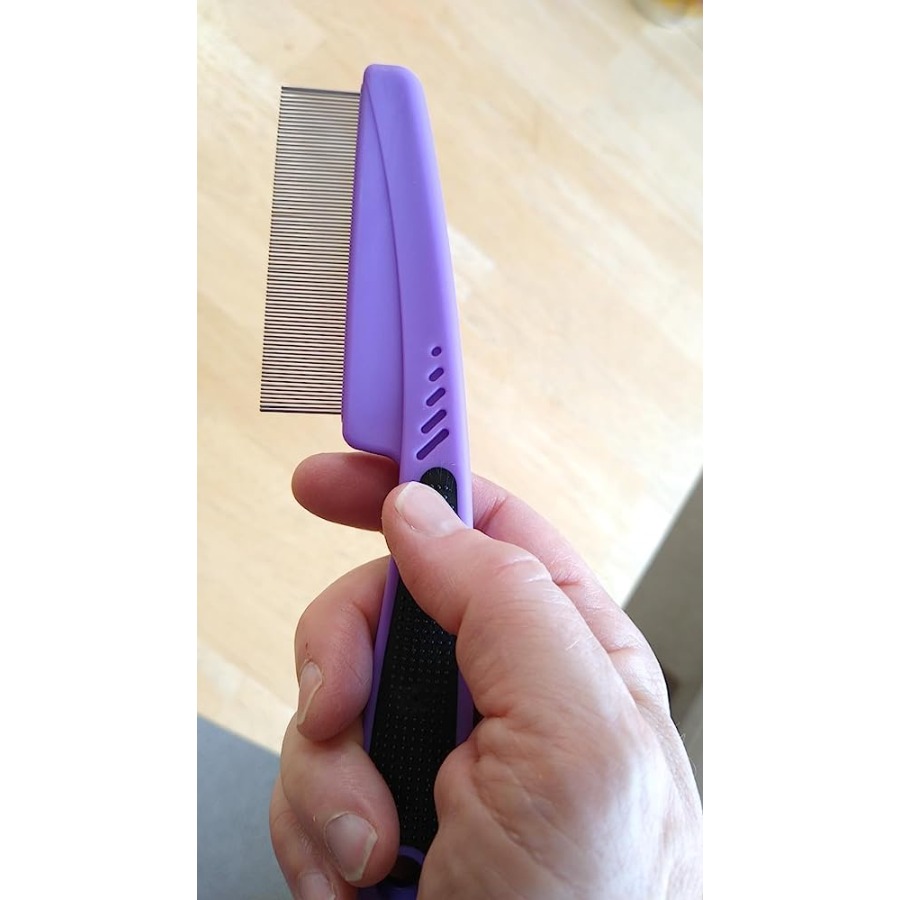 Flea Comb with Rubber Handle,  - огляд і ціна Comb Fine Tooth